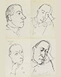 М. Ф. Ларионов. Николай Гумил\в в Париже. 1917. Отдел графики ГТГ. Публикуется впервые