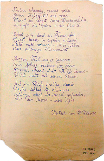 Der Reiter. Seite 2