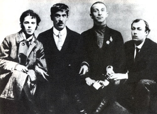 О. Мандельштам, К. Чуковский, Б. Лившиц, Ю. Анненков