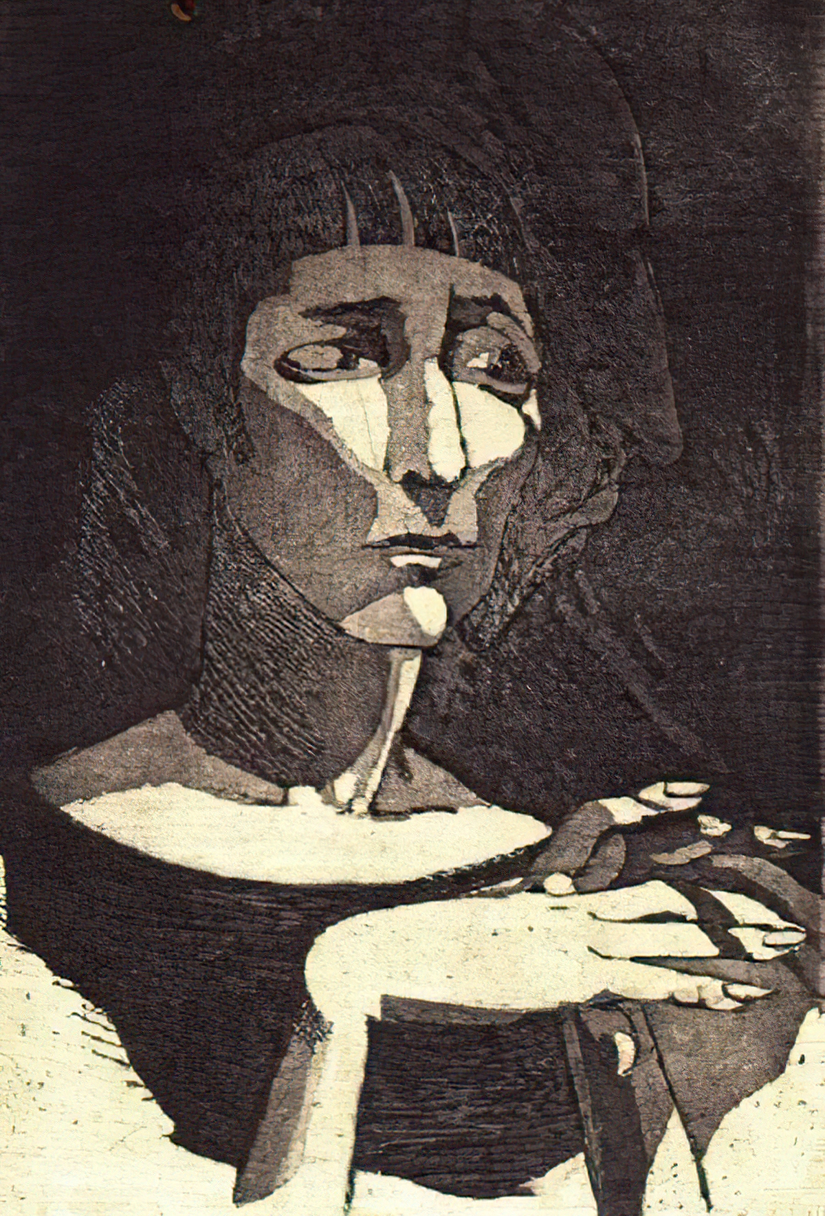 Двойной портрет: Анна Ахматова и Николай Гумилёв. 1926 год.